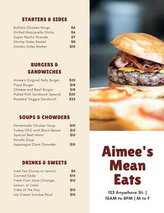 Menu Design Service