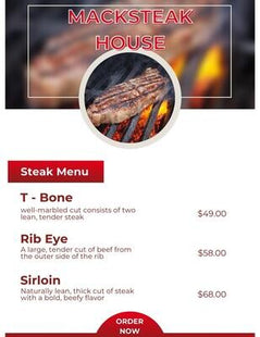 Menu Design Service