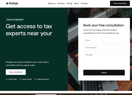 Financial Services Website Design