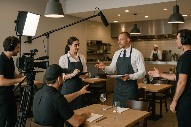 Corporate Training Video Production restaurant